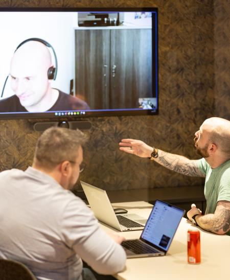 Meeting in a meetingroom Meeting in a meetingroom